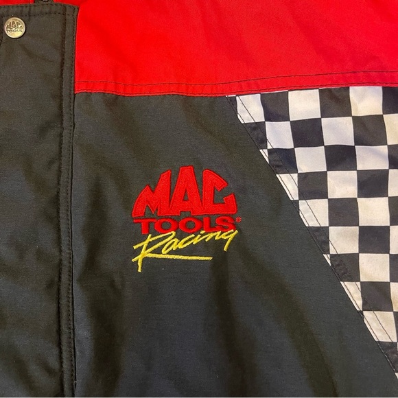 Vintage Mac Tools Racing Bomber Jacket - Checkered Flag Patterns - Men’s XXL - Picture 5 of 16